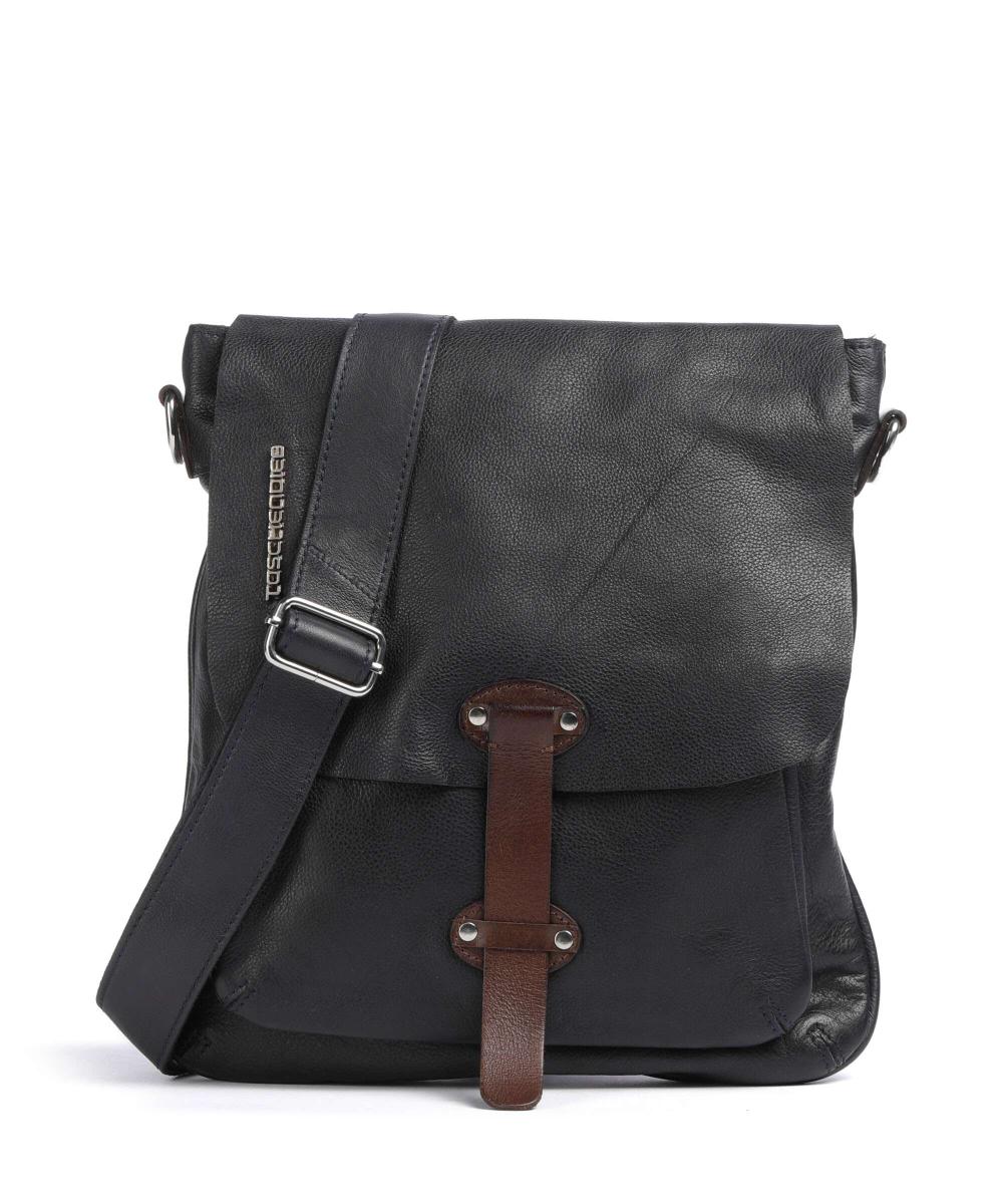 

Сумка через плечо Salvatorianplatz 2 из зернистой коровьей кожи Taschendieb Wien, синий