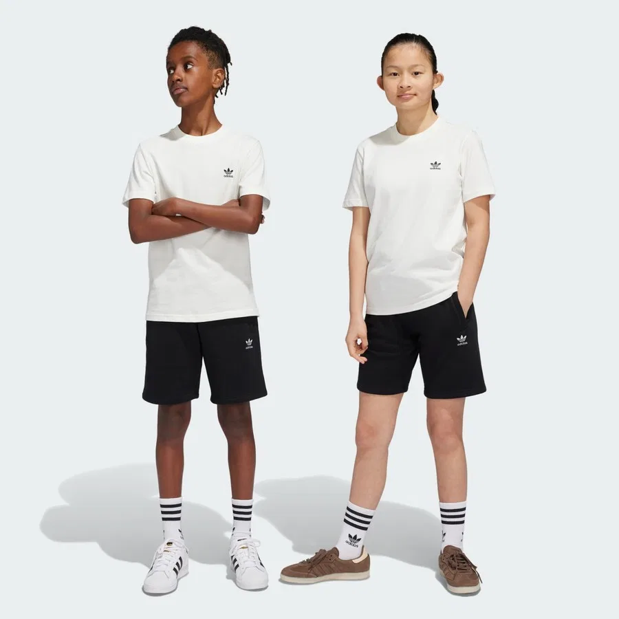 Детские спортивные шорты из футера с боковыми карманами adidas Originals IW3499, Черный