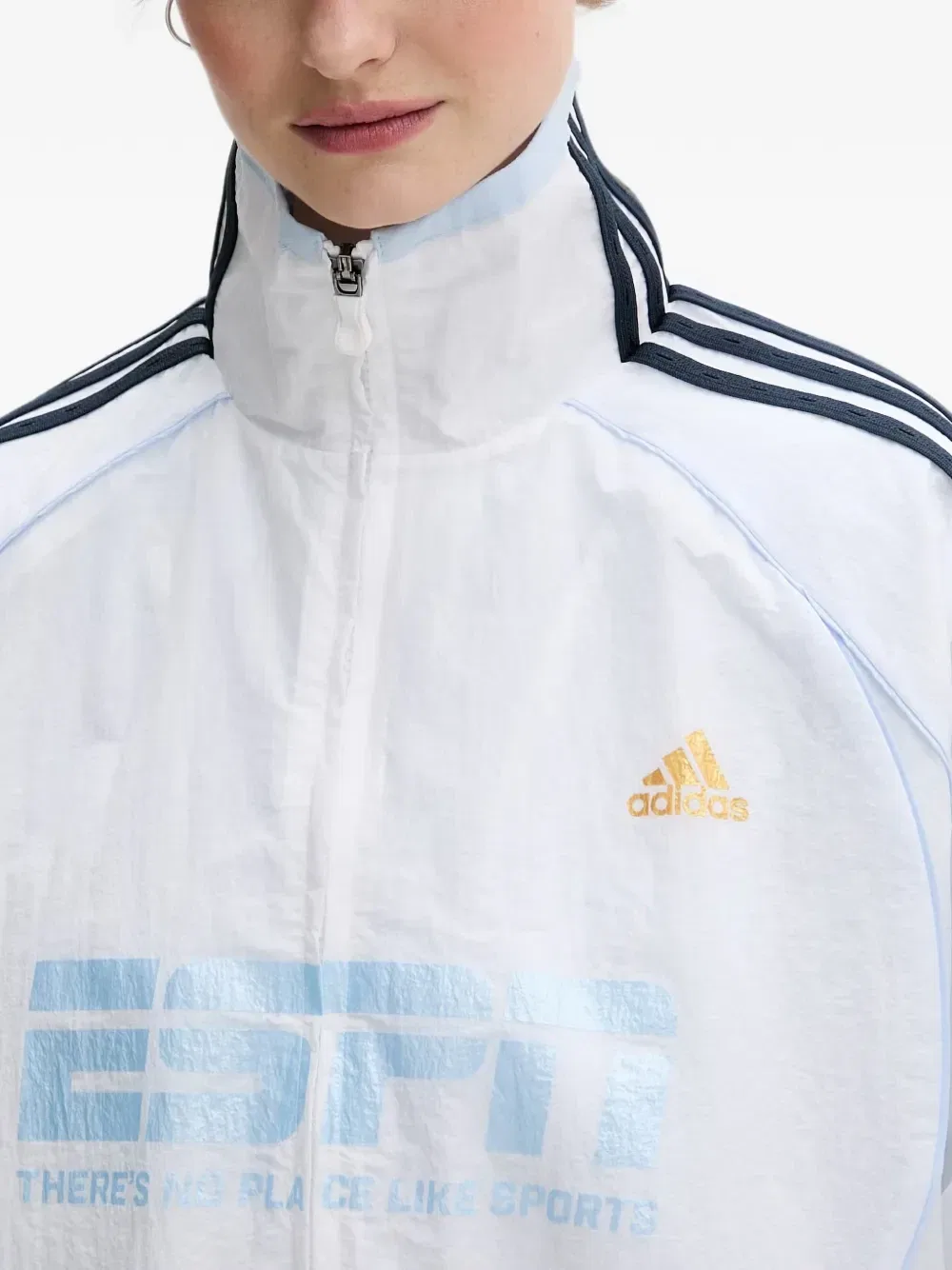 Куртка на молнии с логотипом Teamgeist 2.0 Adidas, белый — фото 4