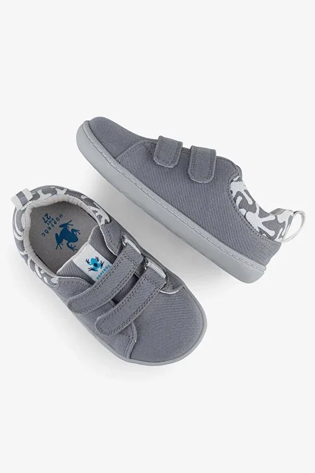 Детские кеды для мальчиков без каблука Smart walker canvas play eco gray Hopfrög, Eco Gray