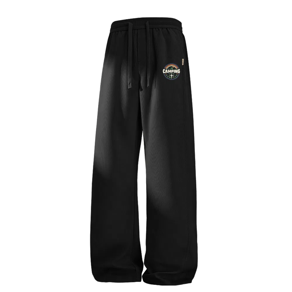 Детские повседневные брюки прямого кроя Camping Starlight Pants Logo MINISO, Khaki — фото 4