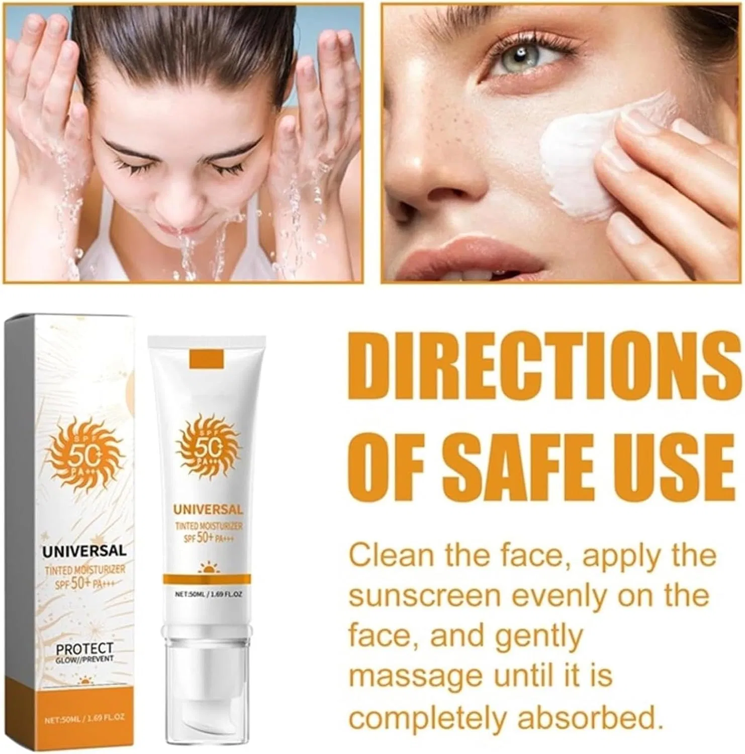 Солнцезащитный крем для лица SPF 50 PA+++, Gokame, 50 мл — фото 3