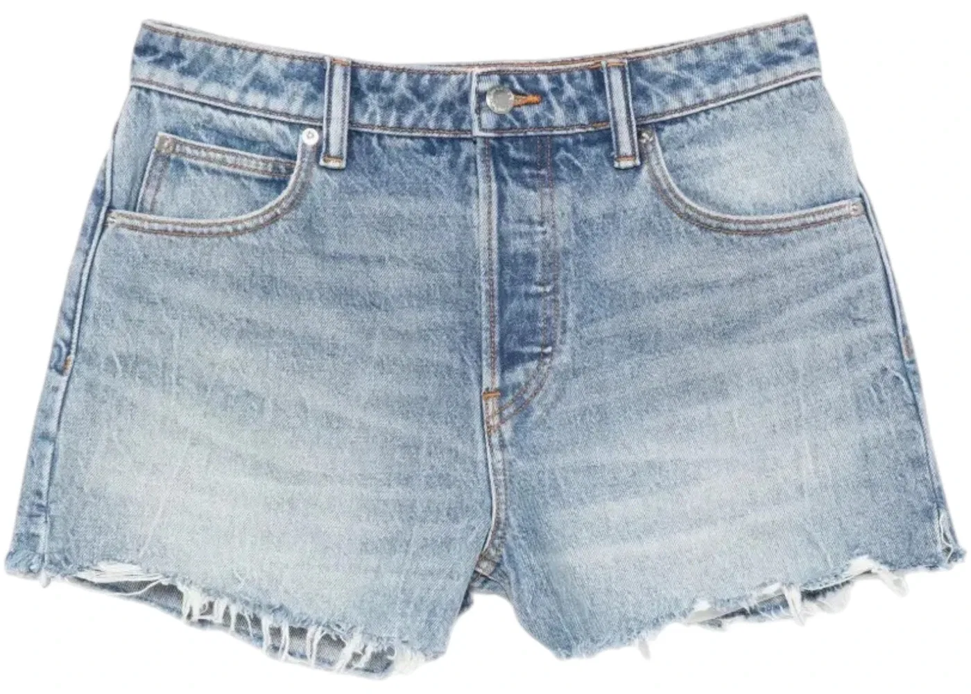 Женские шорты с принтом Short Alexander Wang, Authentic Light Indigo