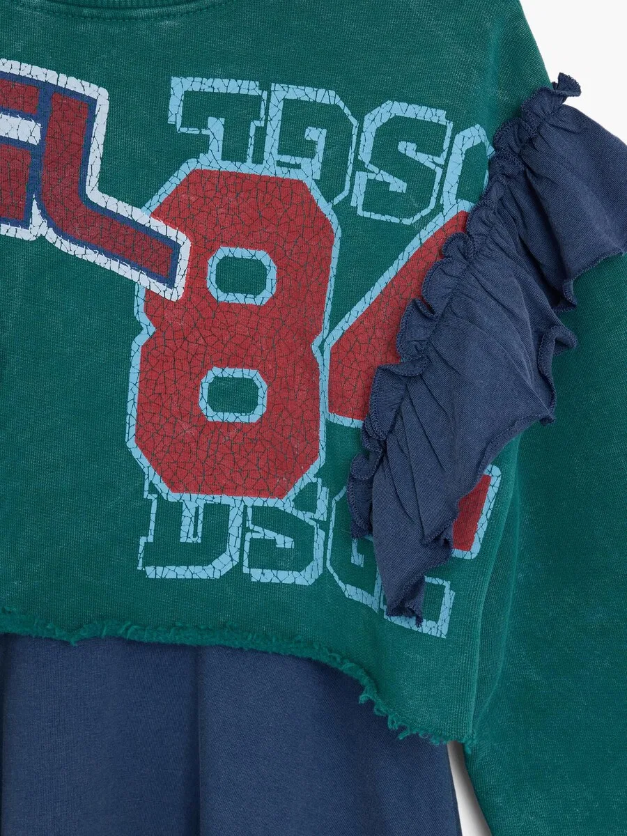 Платье Desigual зеленого цвета — фото 4