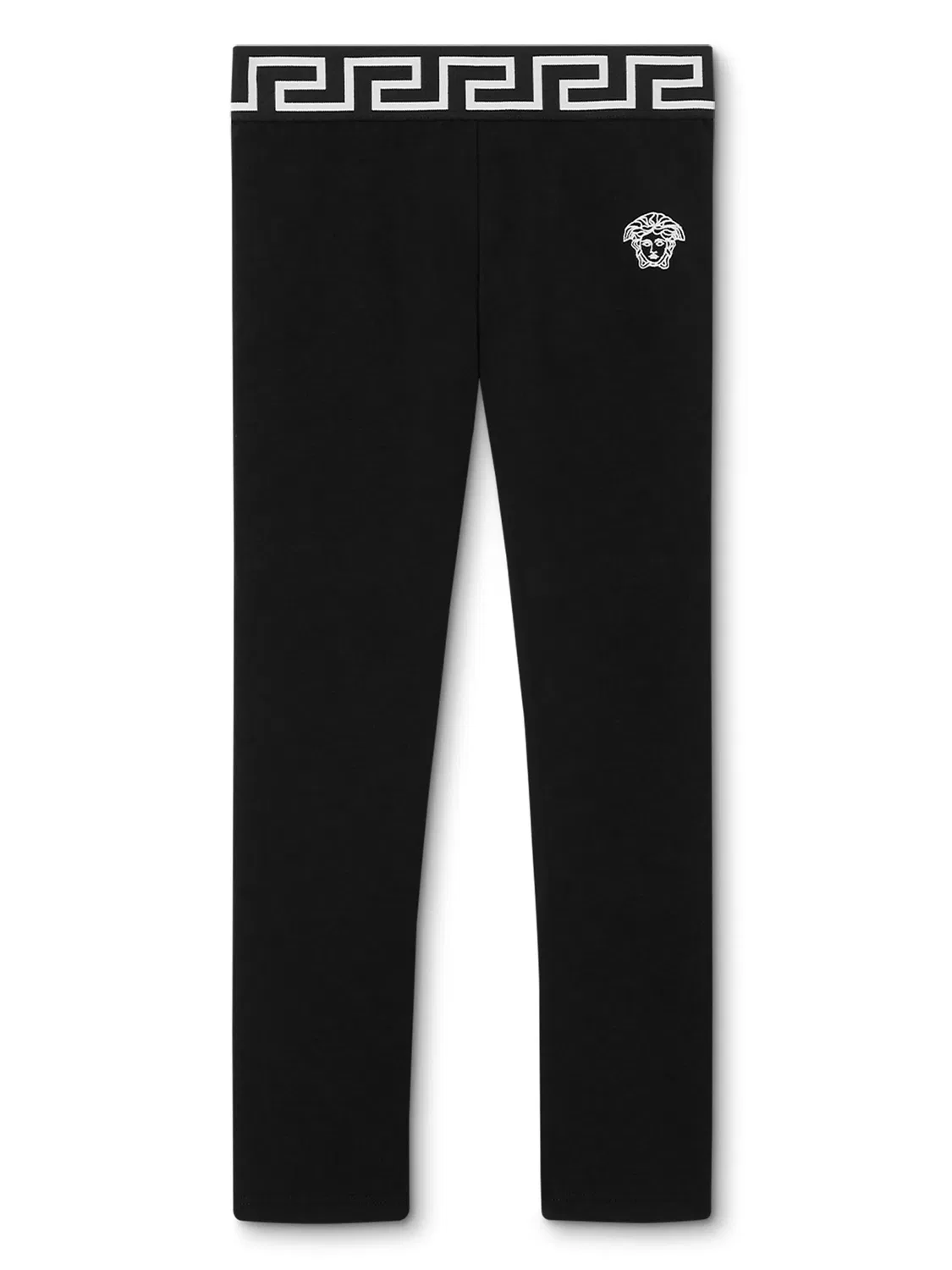 Леггинсы с эластичным поясом Greca Versace, черный