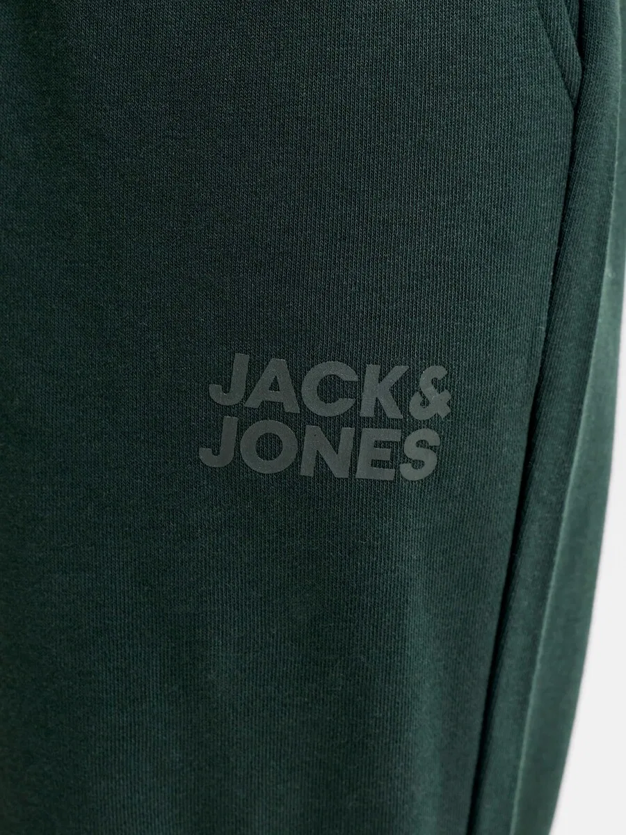Детские зауженные брюки Jack & Jones Junior 'JJIGORDON' цвета ели — фото 4