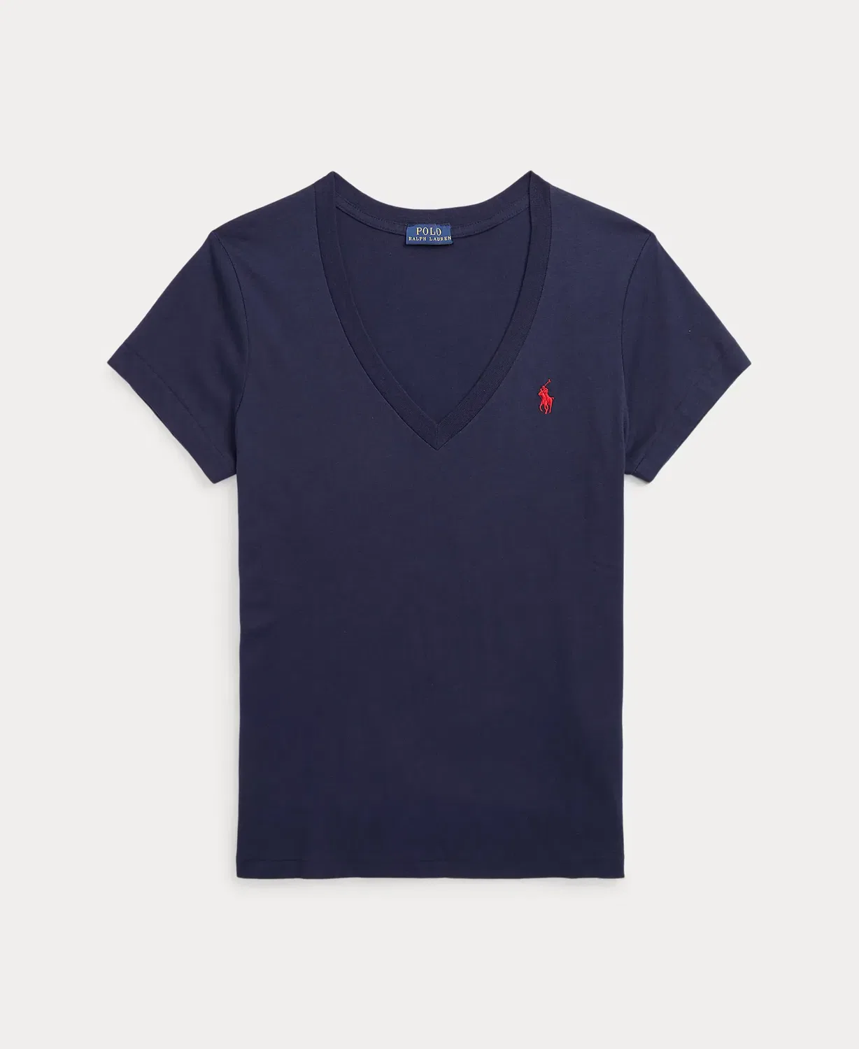 Женская футболка хлопковая с принтом Polo Ralph Lauren, Azul Marino — фото 4