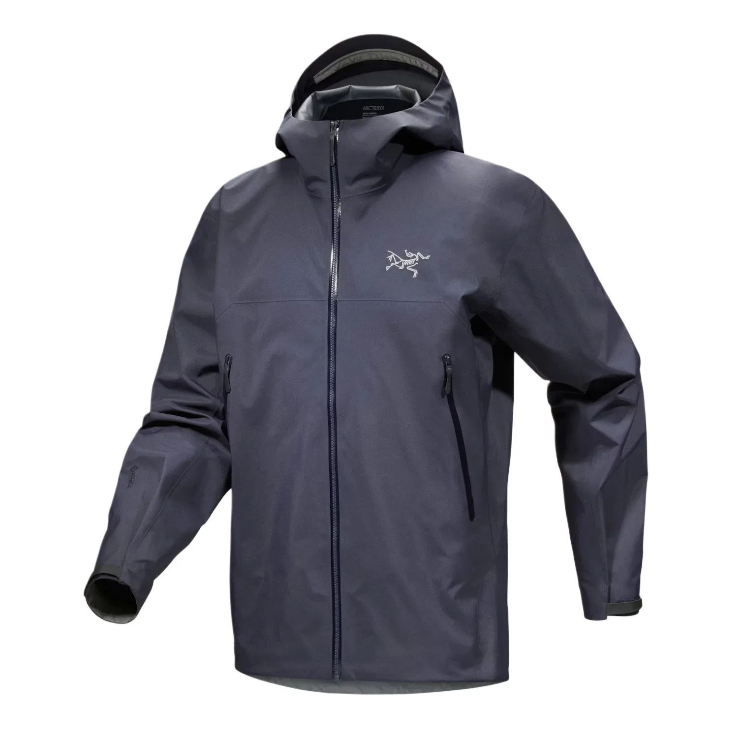 Женское ветрозащитное пальто с капюшоном Beta Mountaineering Arcteryx, Black/Vintage Green/Ivy Green/Spotlight — фото 2
