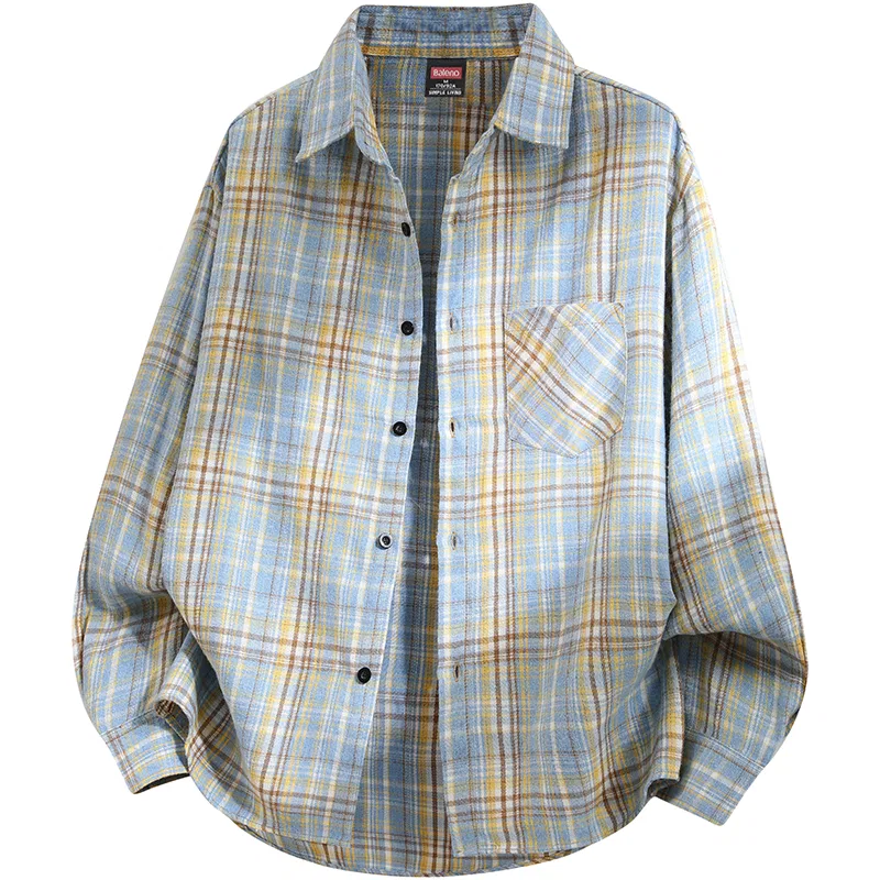 Детская рубашка с лацканами Yellow Plaid BALENO, Yellow Plaid