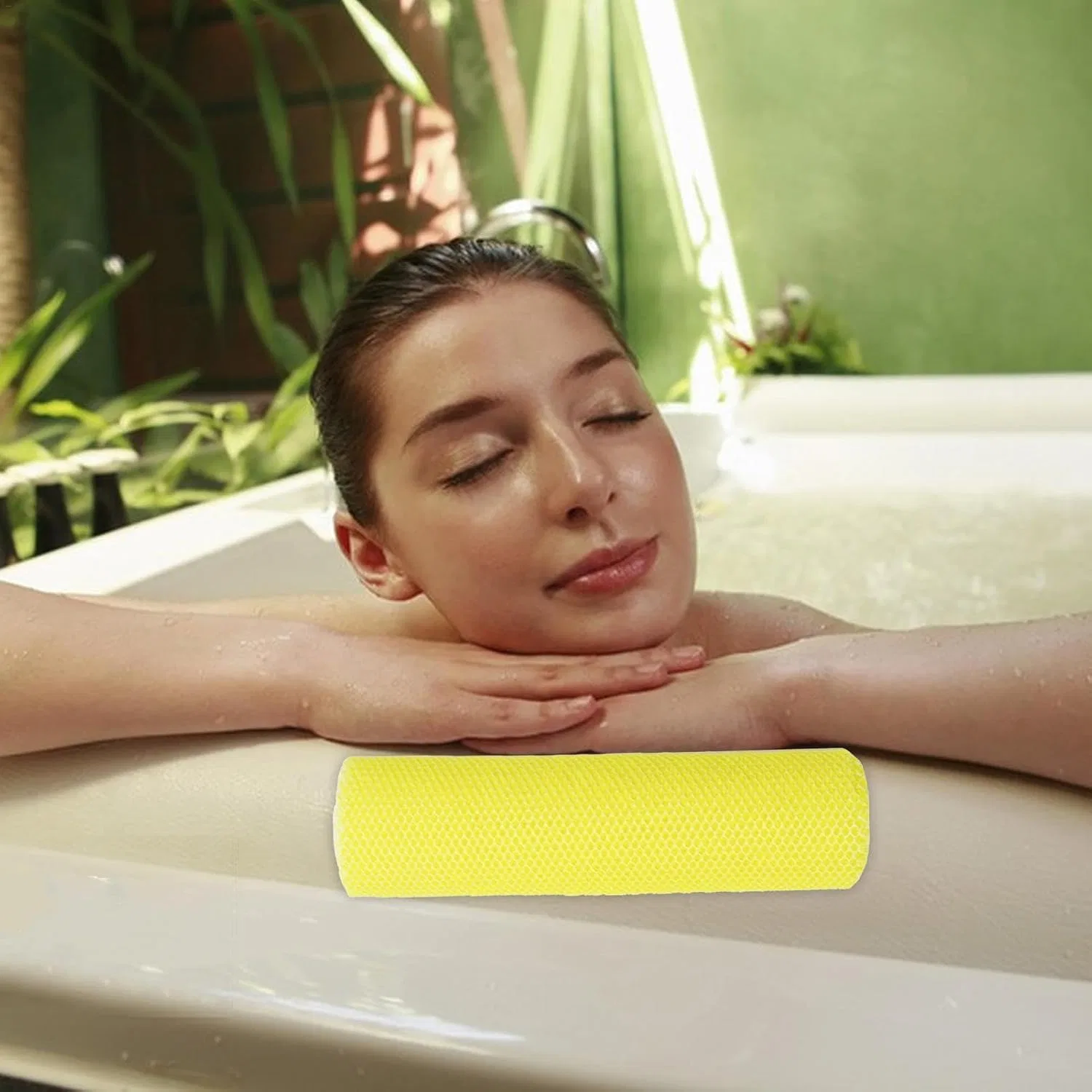 Мочалка для душа Mesh, Nylon, Yellow Generisch — фото 2
