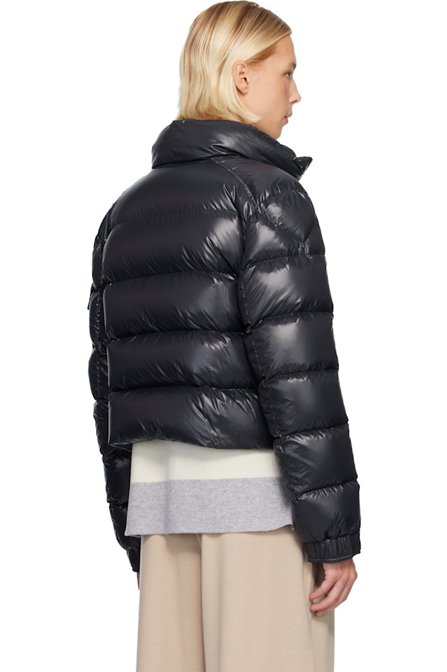 Короткая пуховая куртка Петра Moncler, черный — фото 3