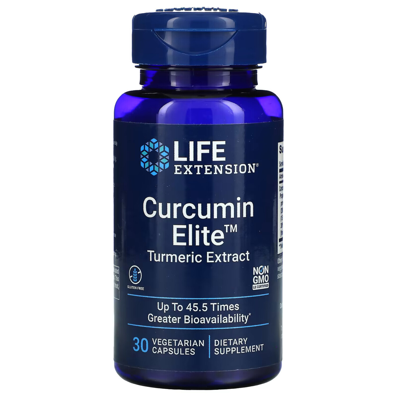 

Life Extension, Curcumin Elite, экстракт куркумы, 30 вегетарианских капсул