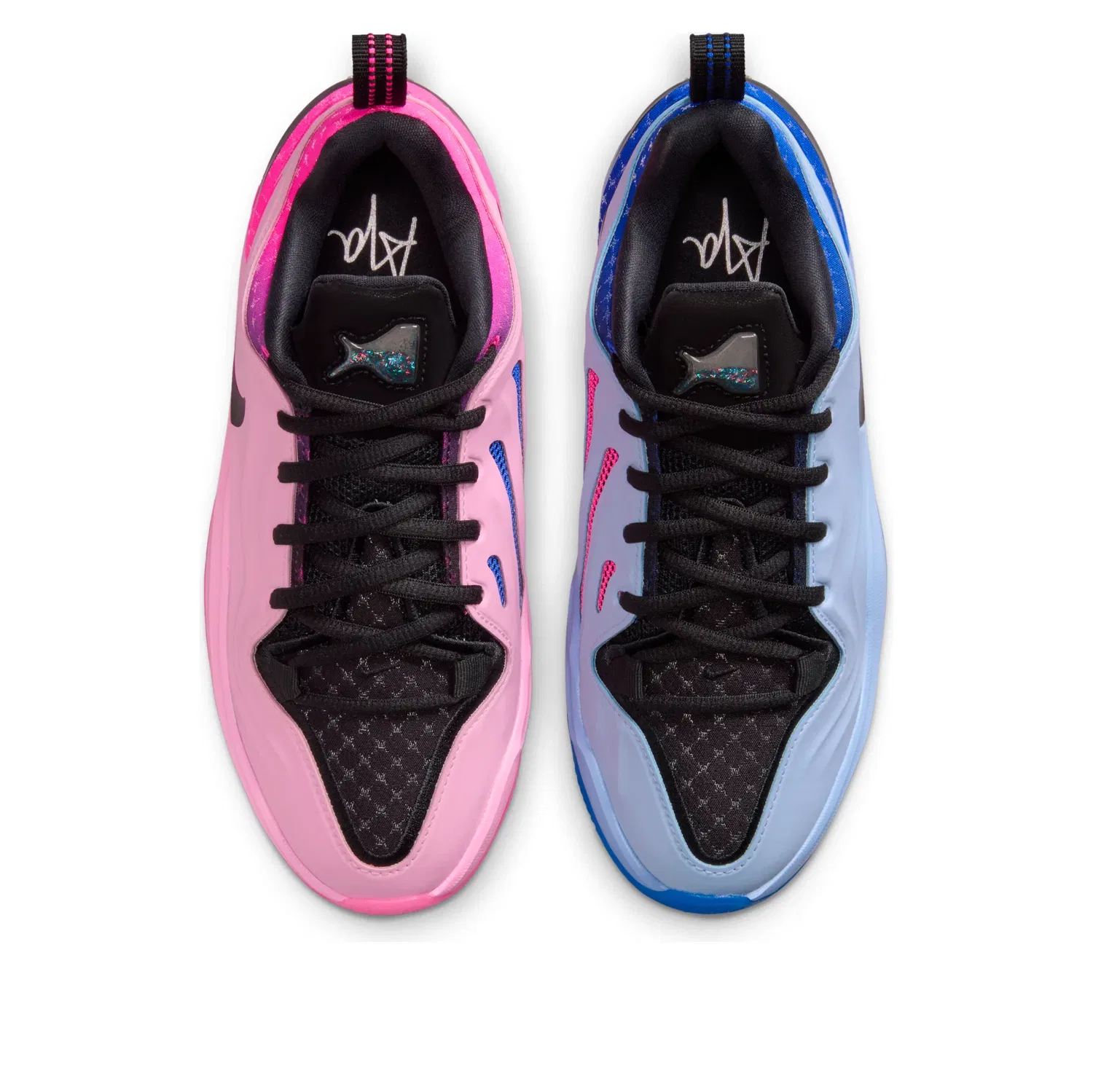 Детские кроссовки для баскетбола с шнуровкой Nike A'Two, мультиколор — фото 3