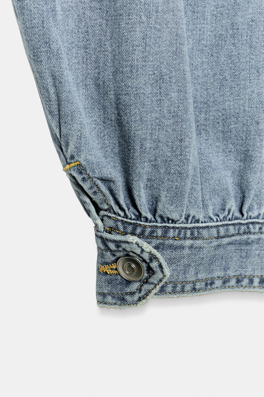 Джинсы Zara TRF Mid-Rise Balloon, светло-синий — фото 4