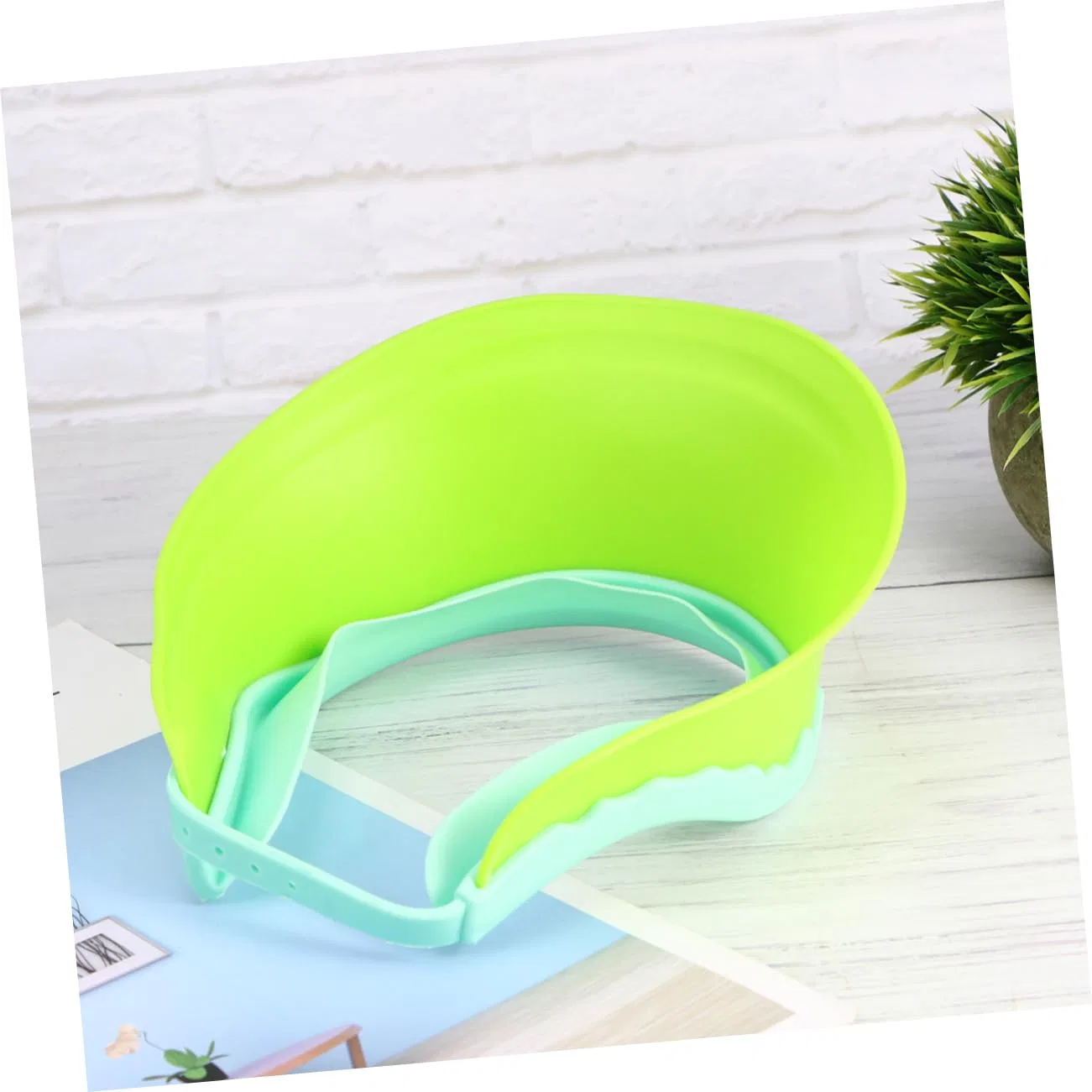 Шапочка для душа для мытья волос, Silicone, 3 шт, 19x17x7 см, Green Beavorty — фото 3