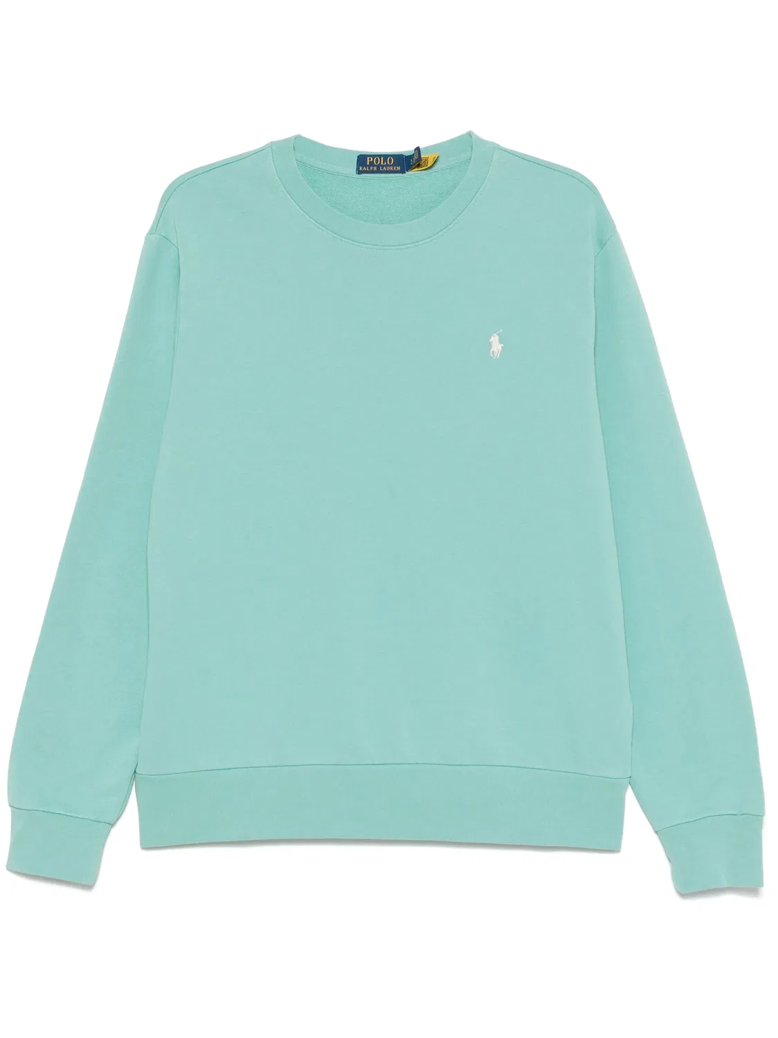 Свитшот с вышивкой Pony от Polo Polo Ralph Lauren, мятный