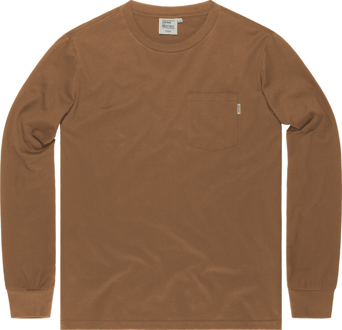 

Рубашка Vintage Industries Grant Pocket с длинным рукавом, коричневая