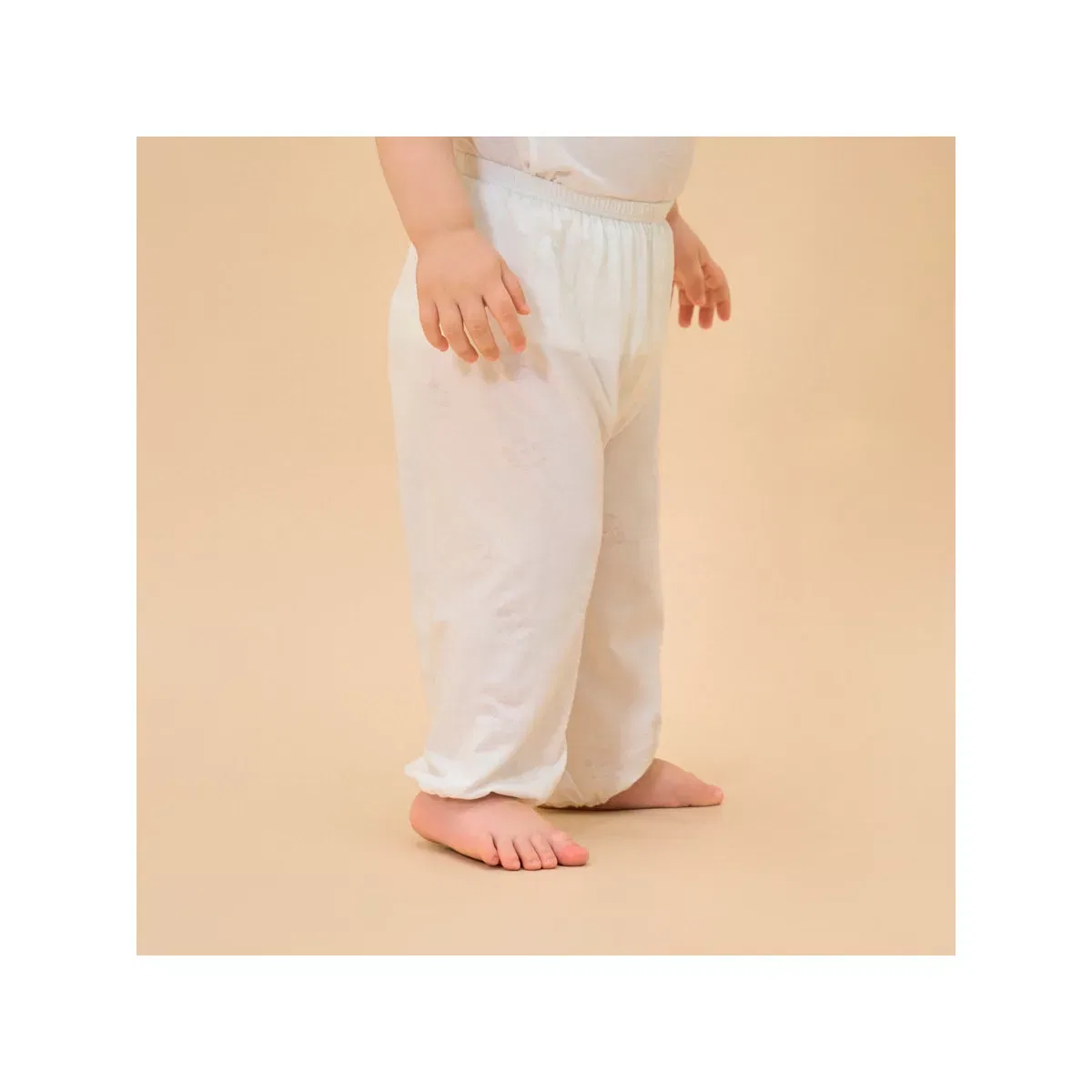 Детские штаны для девочек из модала TENCEL Laimi Bloom, White — фото 3