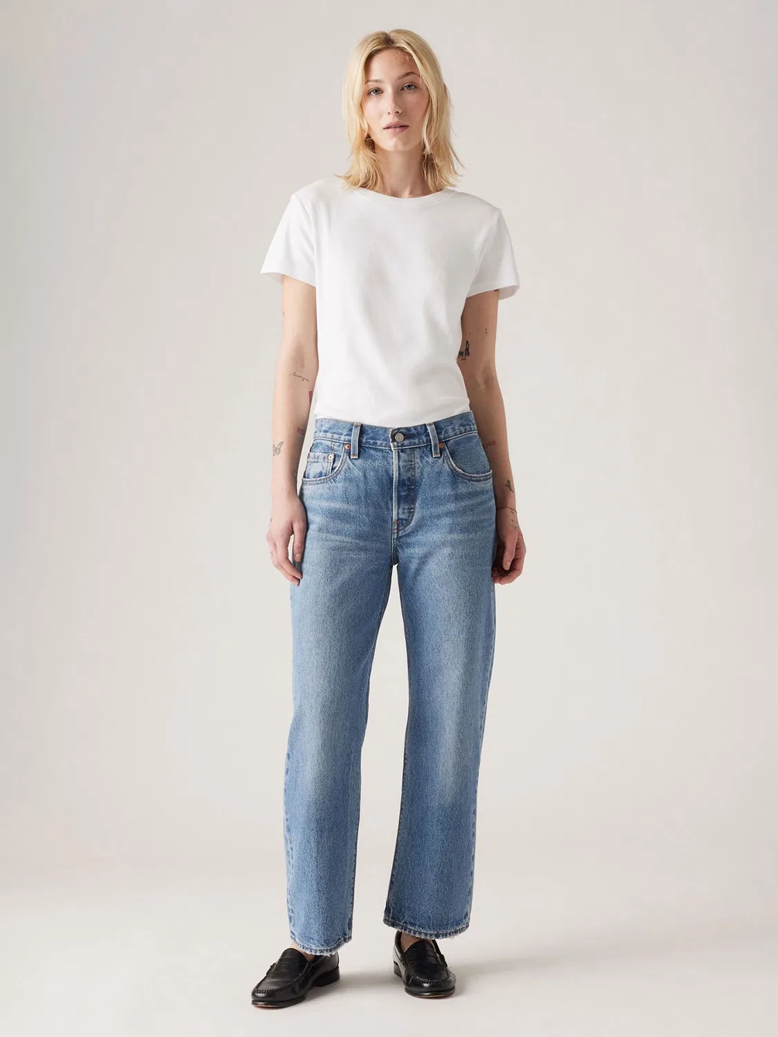 Джинсы прямого кроя Levi's 501 90s Ankle, Sweetest Taboo Blue