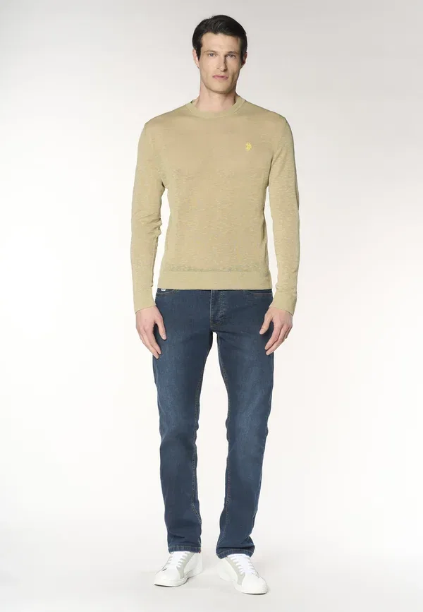 Джинсы хлопковые Straight leg U.S. Polo Assn., blu, синий — фото 2
