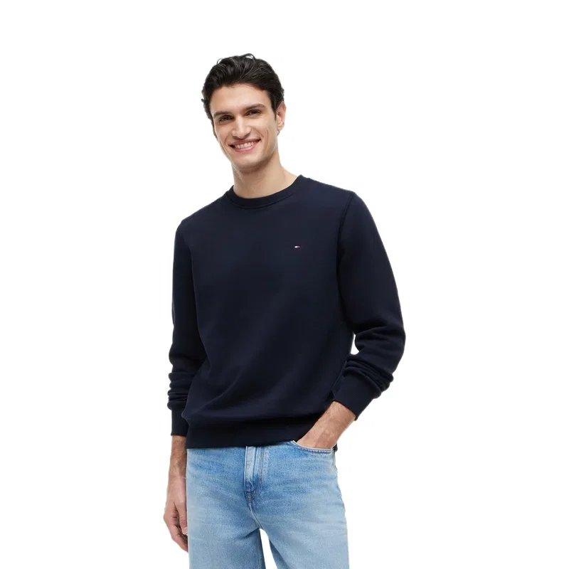 Мужской свитшот с круглым вырезом Navy Blue DW5 Tommy Hilfiger