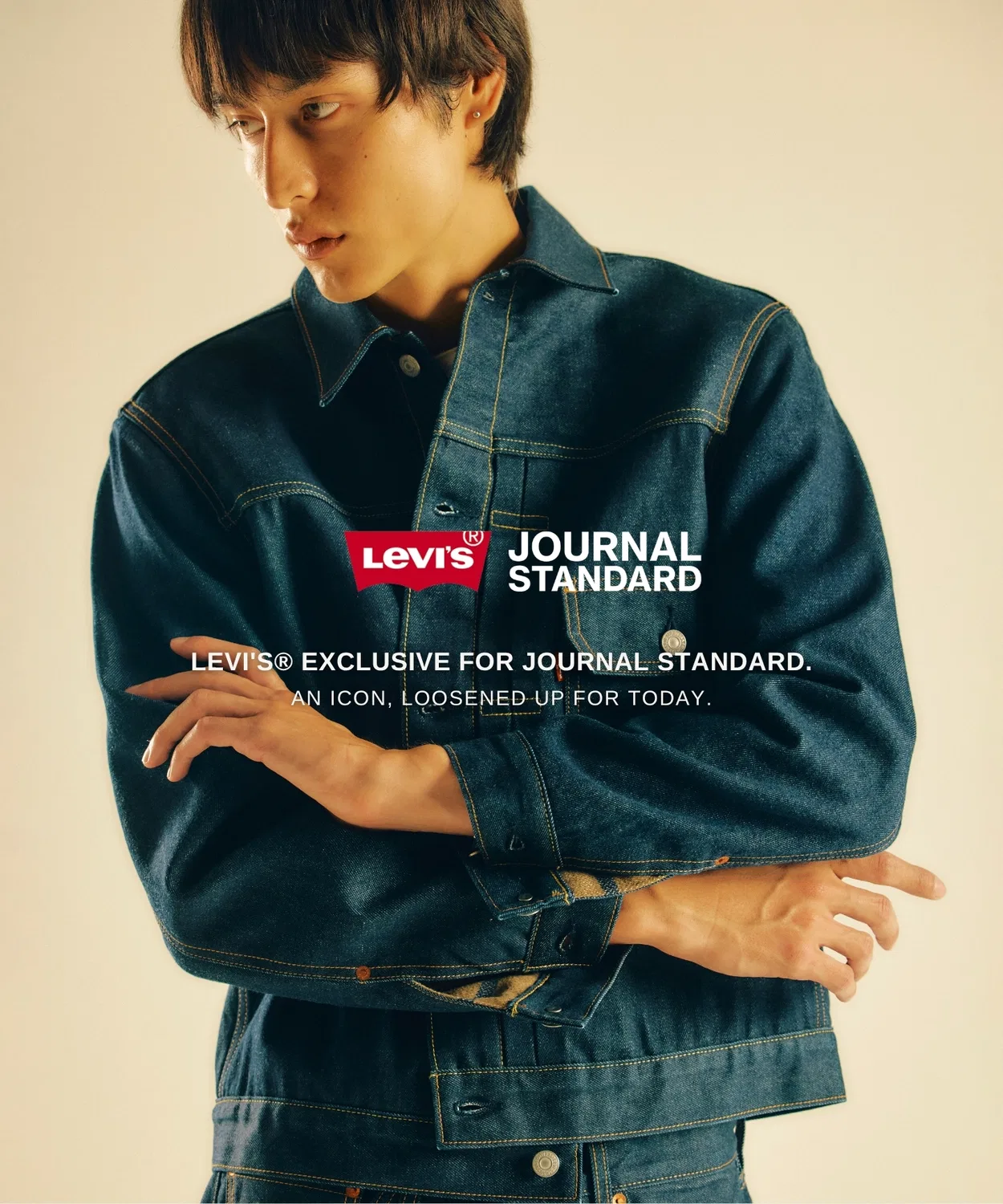 Мужская джинсовая куртка с длинным рукавомLevi's TYPE1 Trucker, Indigo