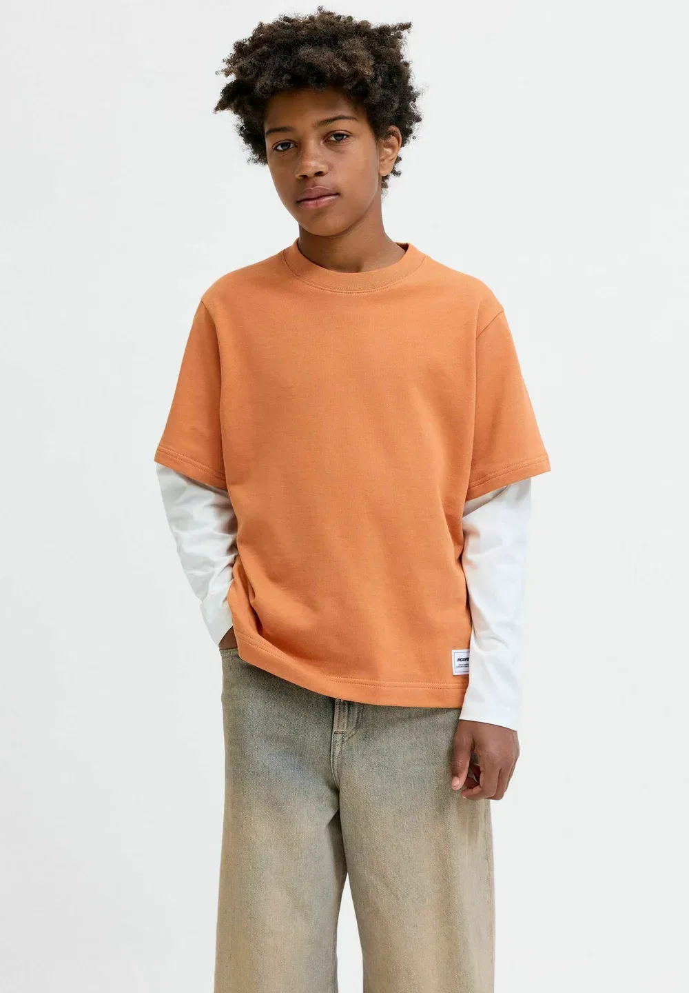 Толстовка Jack & Jones Junior, Tomato Cream — фото 2