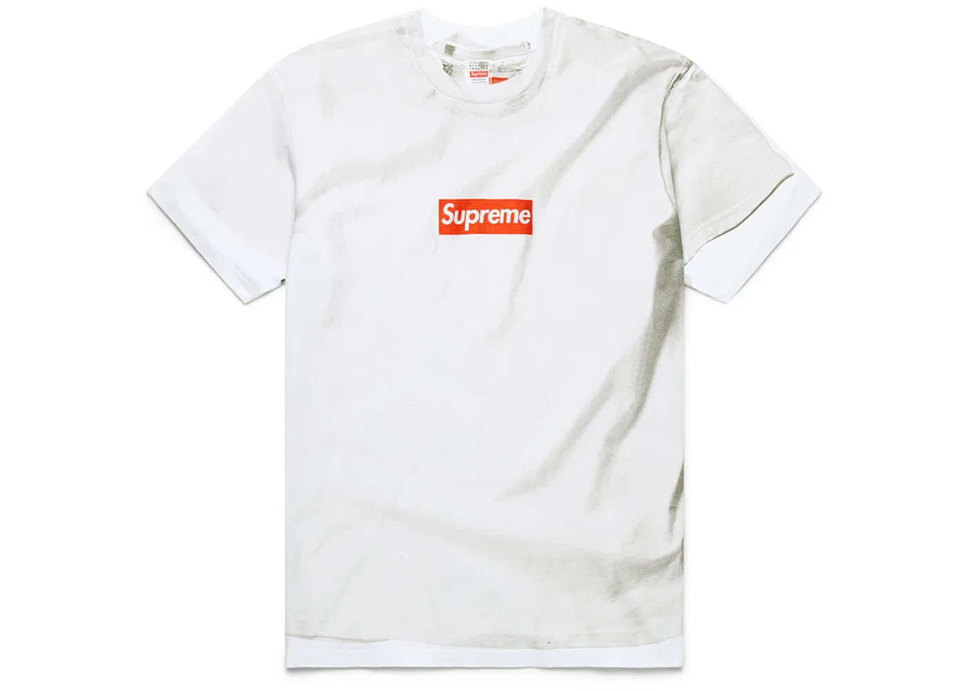 Мужская футболка с принтом Supreme MM6 Maison Margiela Box Logo Tee, White