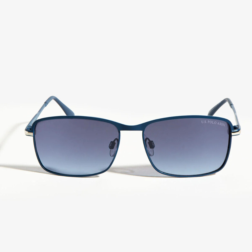 

Солнцезащитные очки U.S. Polo Assn. Metal Rectangular, серебристый синий