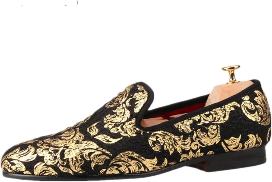 Лоферы мужские HI&HANN Gold Printing, черный
