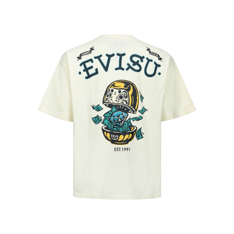 

Футболка Diamond Daruma Cotton EVISU, экрю