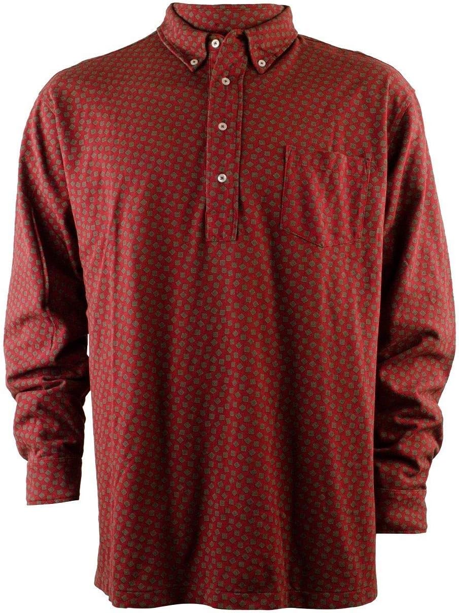 

Рубашка Polo Ralph Lauren mens Polo-shirts, Burgundy Popover