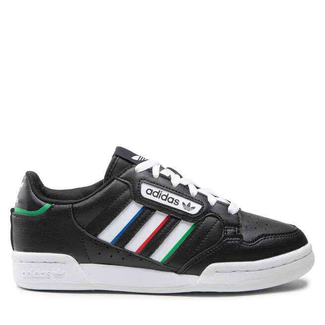 

Кроссовки adidas Continental 80 Stripes J GW6643 Cblack/Ftwwht/Vivred, черный