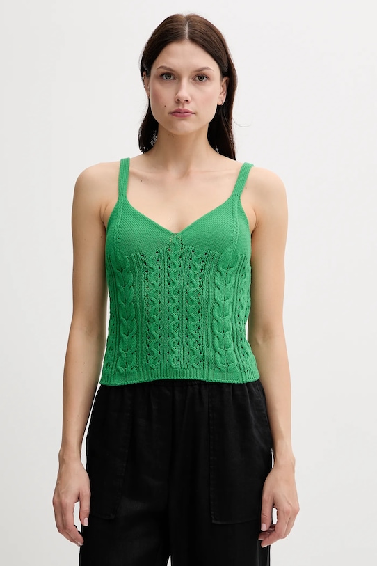 

Хлопковая майка United Colors Of Benetton, зеленый