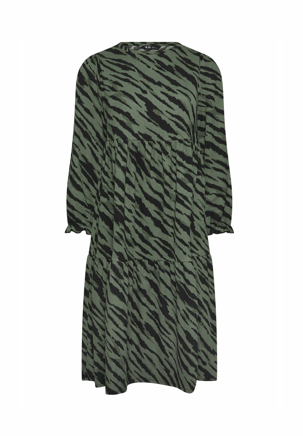 

Повседневное платье ZEBRA PRINT TEXTURED MID Yours Clothing, зеленый