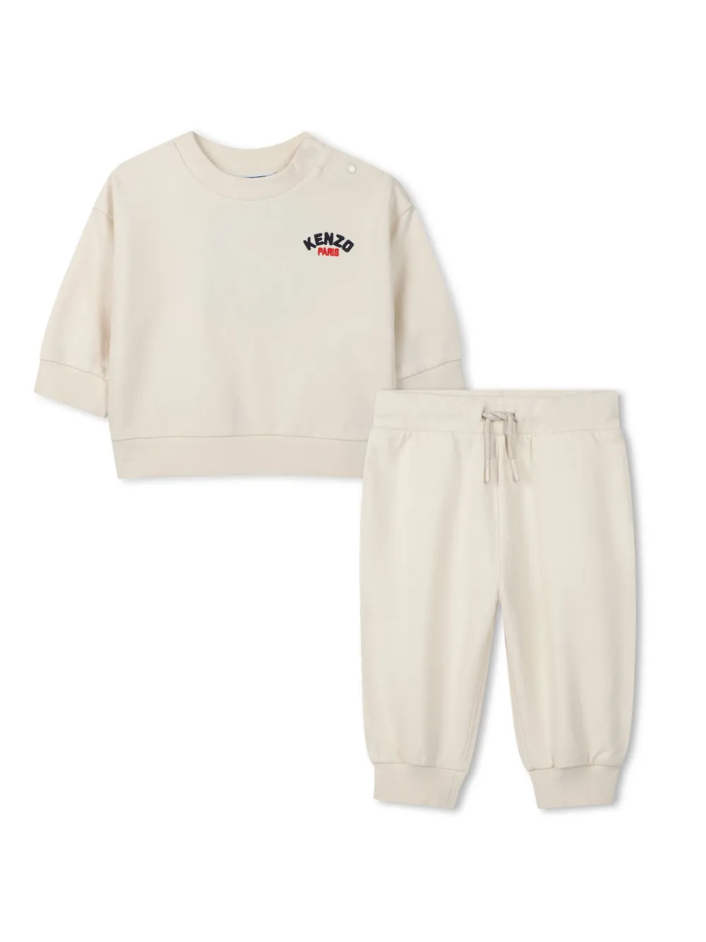 

Спортивный костюм с вышитым логотипом Kenzo Kids, нейтральный
