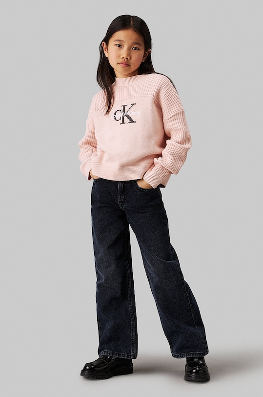 

Детские джинсы HR WIDE Calvin Klein Jeans, черный