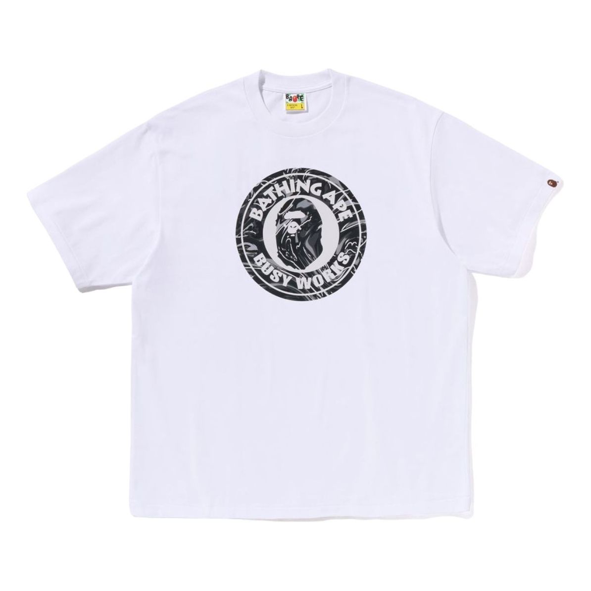 

Футболка A Bathing Ape Camo Busy Works Relaxed Fit Tee, цвет белый