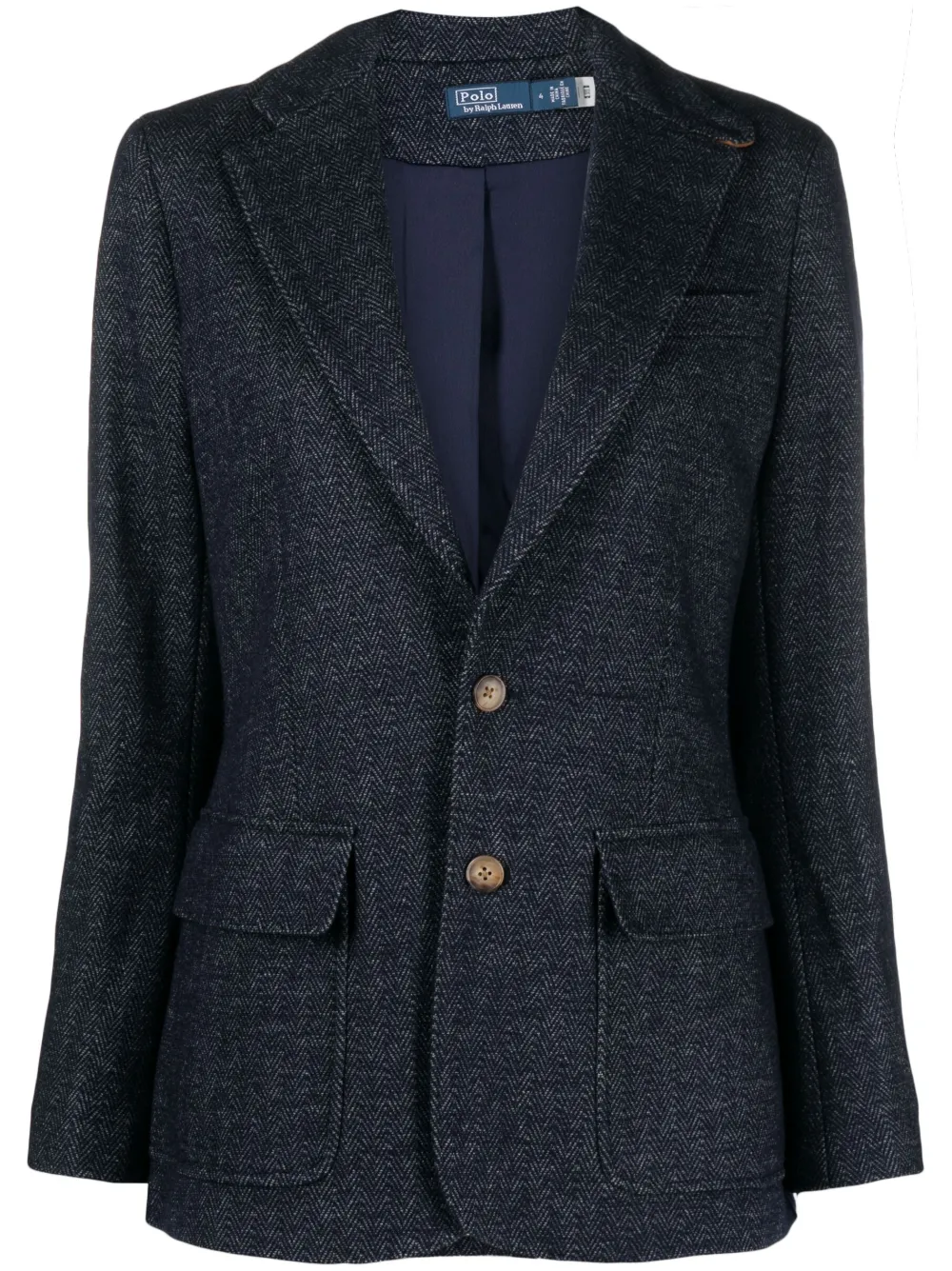 

Блейзер с заостренными лацканами Polo Ralph Lauren, синий