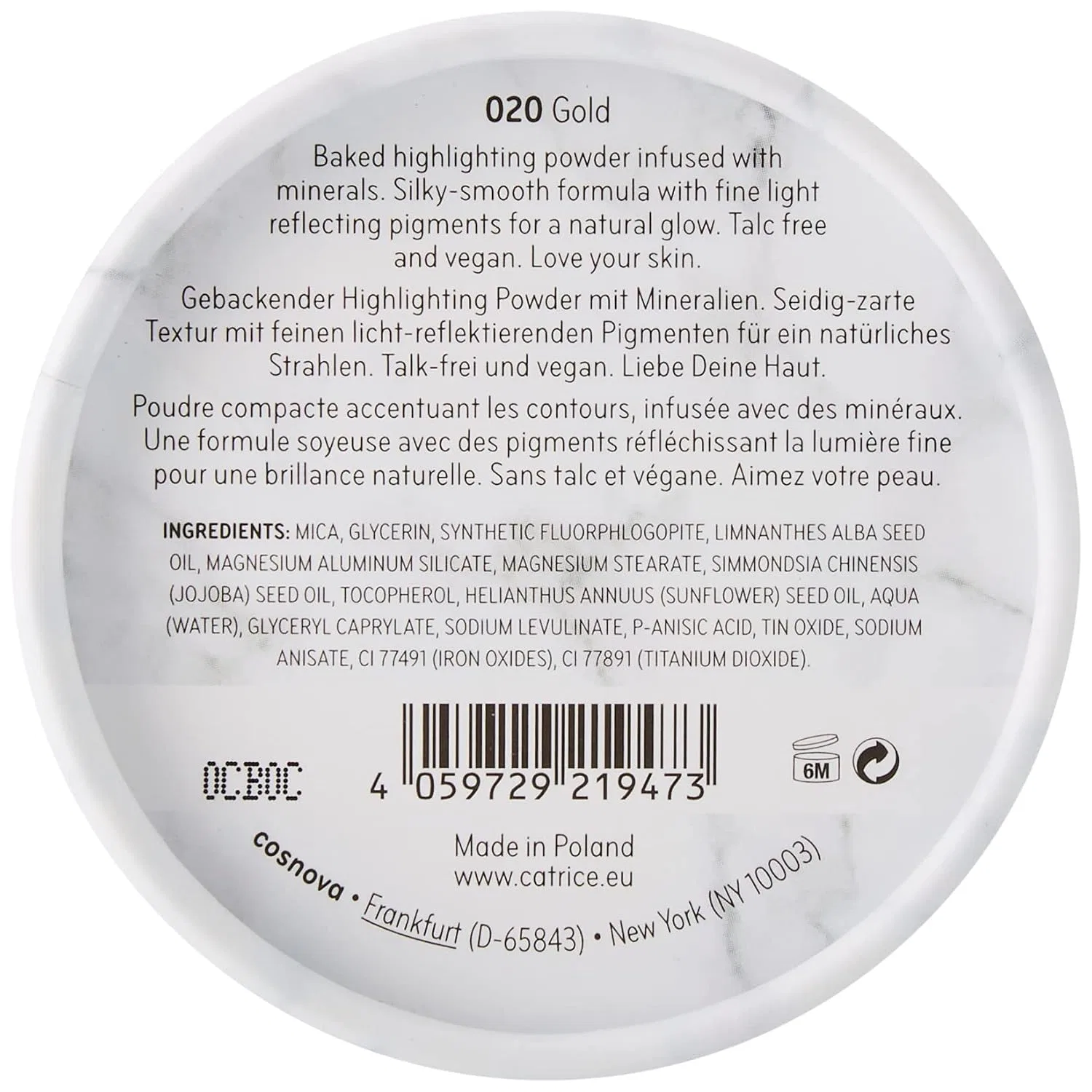 Минеральный хайлайтер «Clean Id Mineral Iluminador Espiral» от Catrice Catrice, Gold — фото 4