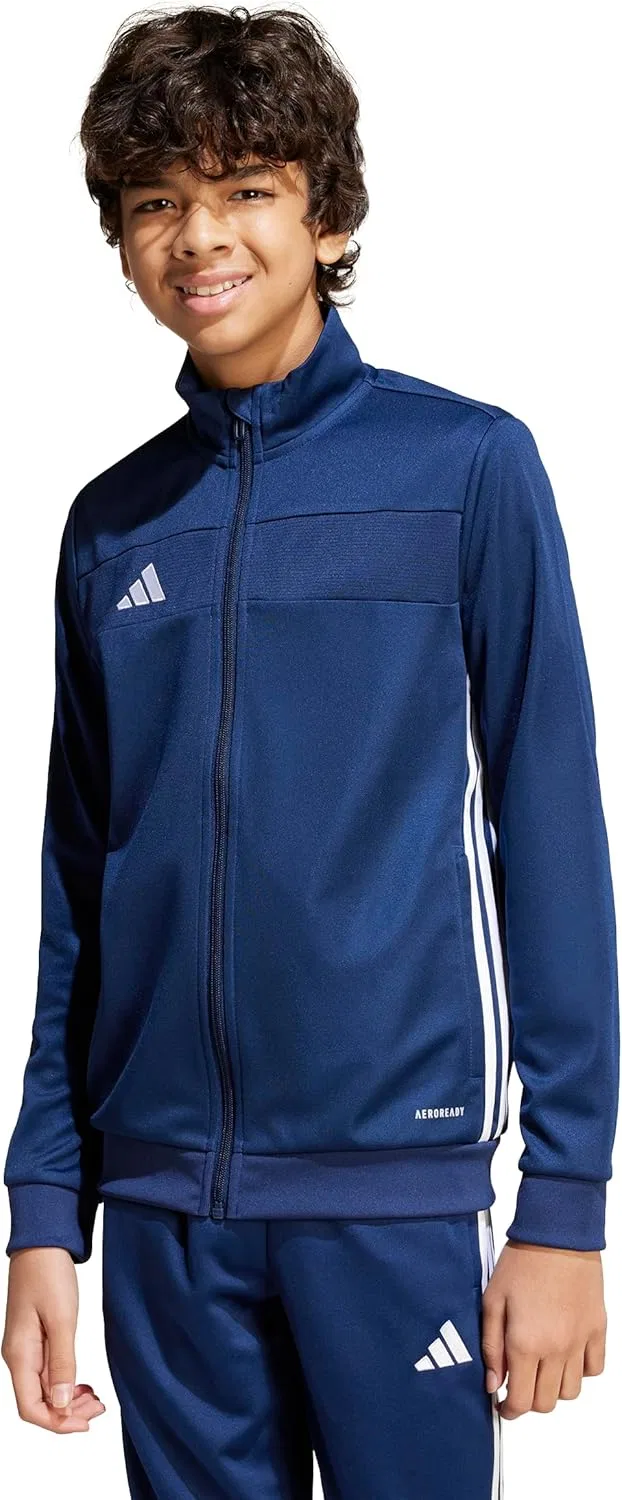 Детская тренировочная куртка adidas Tiro 25, цвет Team Navy Blue/White