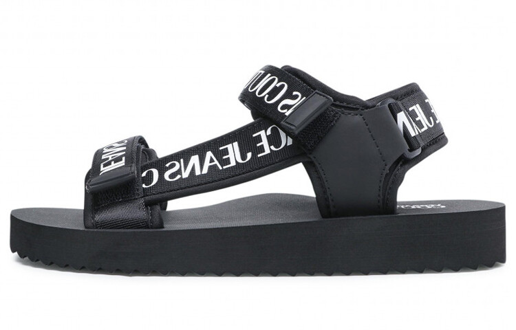 Пляжные сандалии мужские черные Versace Jeans