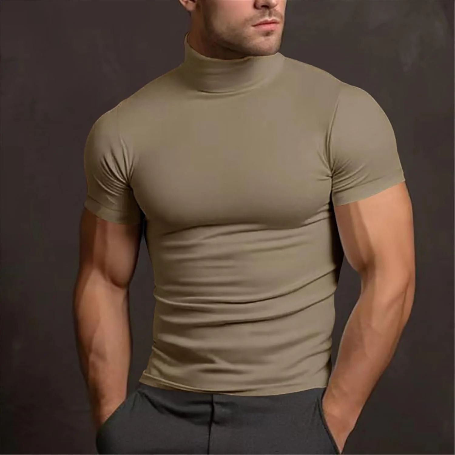 Компрессионная футболка мужская Casual Stretch Slim с коротким рукавом — фото 2