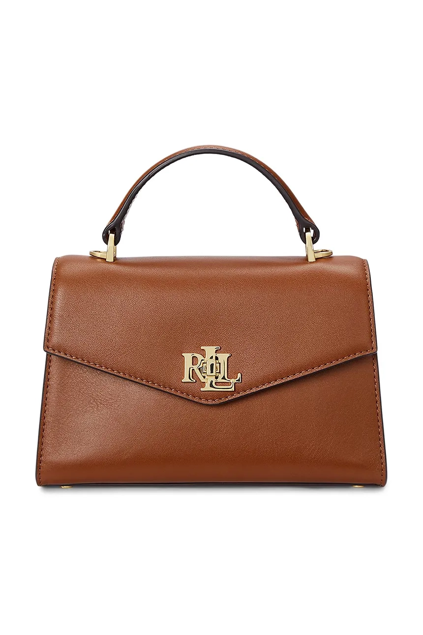 

Кожаная сумочка Lauren Ralph Lauren, коричневый