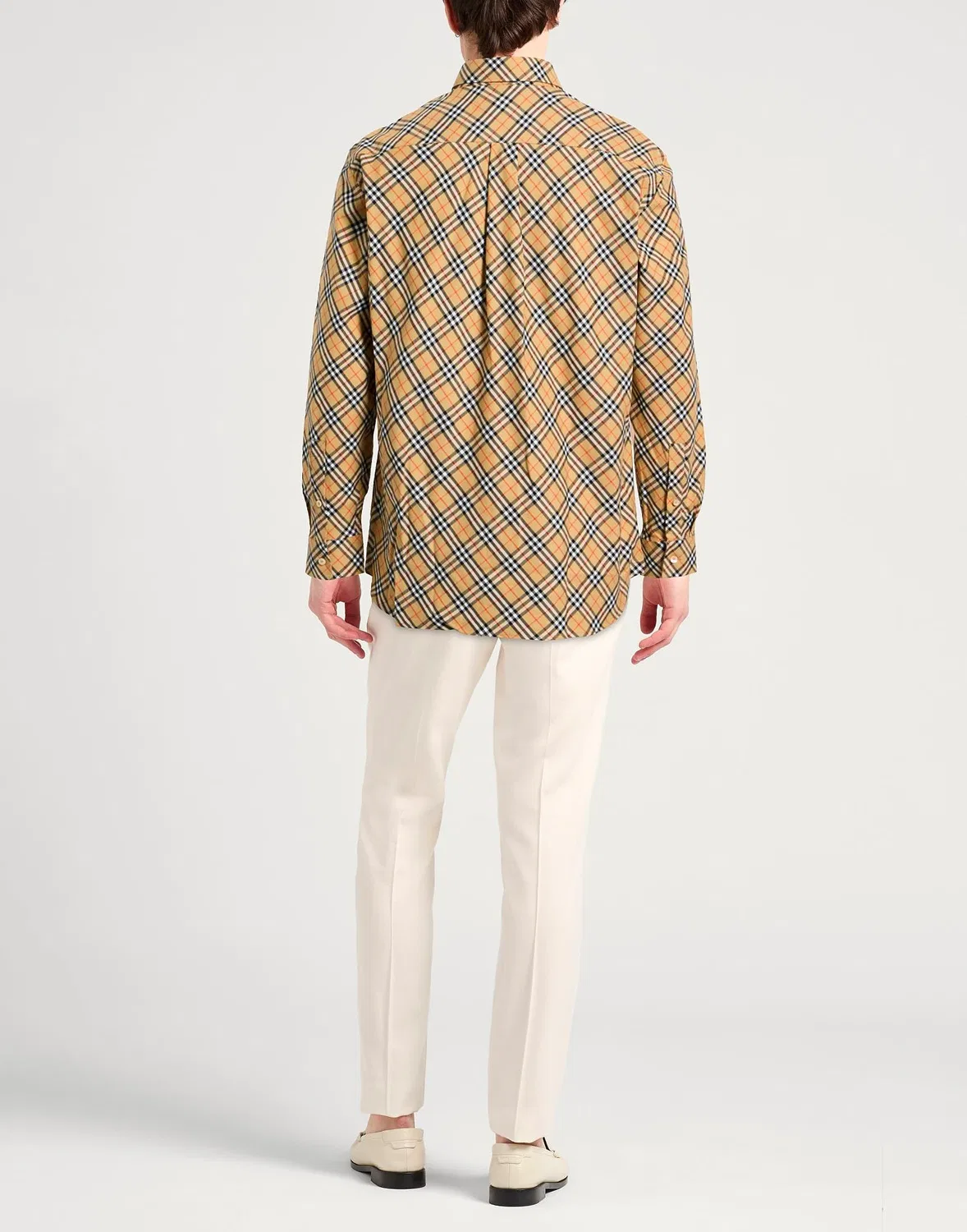 Рубашка Burberry с принтом, regular-fit, верблюжий — фото 3