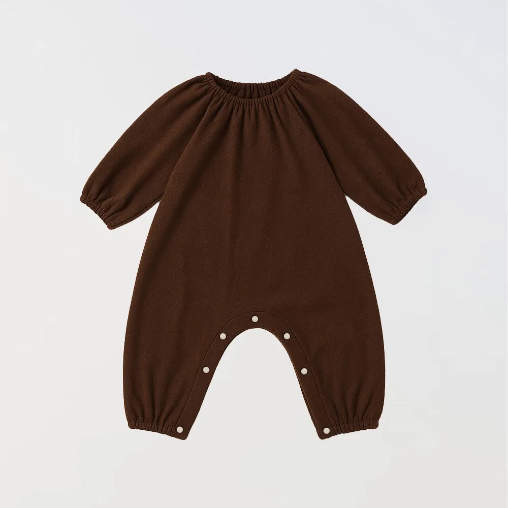 Детский комбинезон Olivia Shirring цвета дерева от Littlegrove