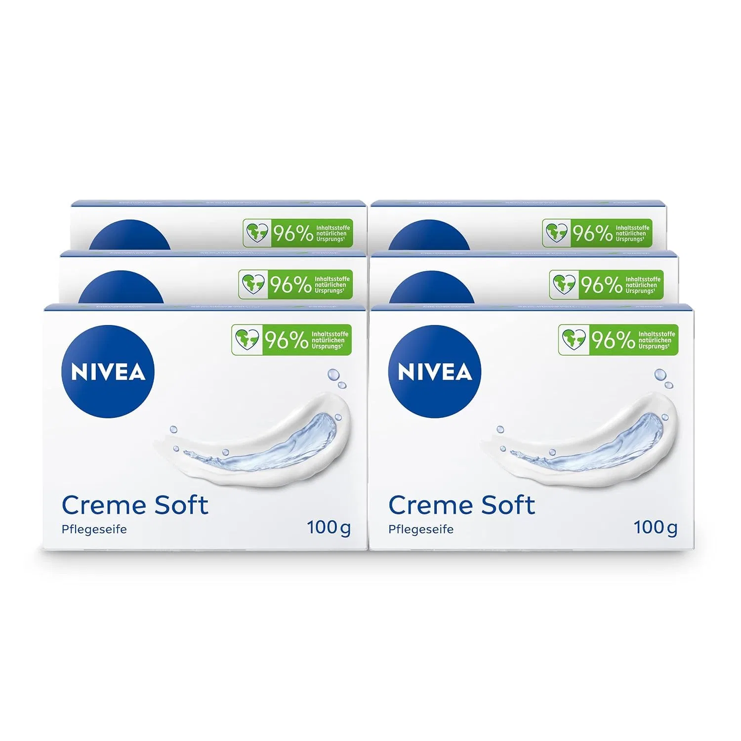Твердое мыло Nivea Creme Soft с миндальным маслом 6 x 100 г Nivea Men