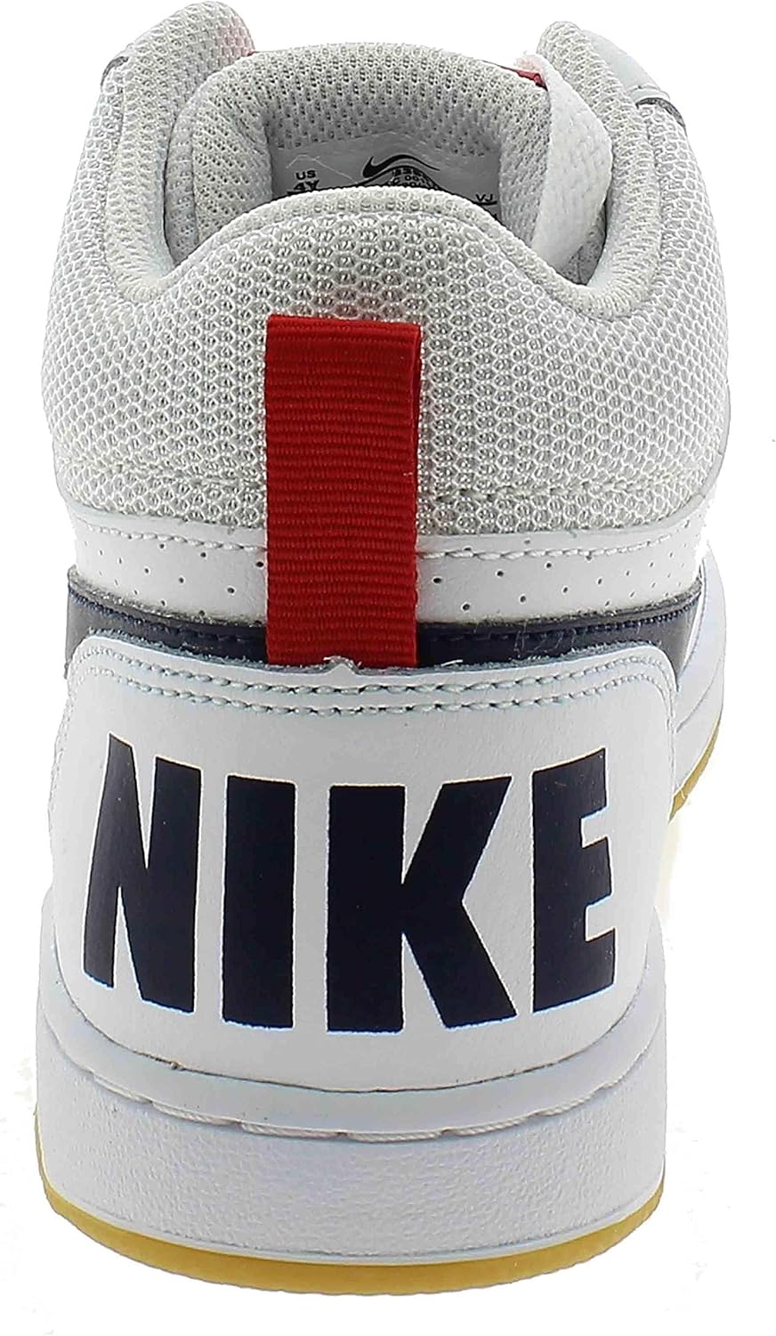 Мужские кроссовки Nike Court Borough Mid (Gs), белый/красный/коричневый/светло-коричневый — фото 2