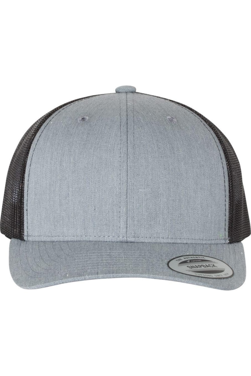 

Кепка YP Classics из шести панелей в стиле ретро дальнобойщика, цвет heather grey/ black
