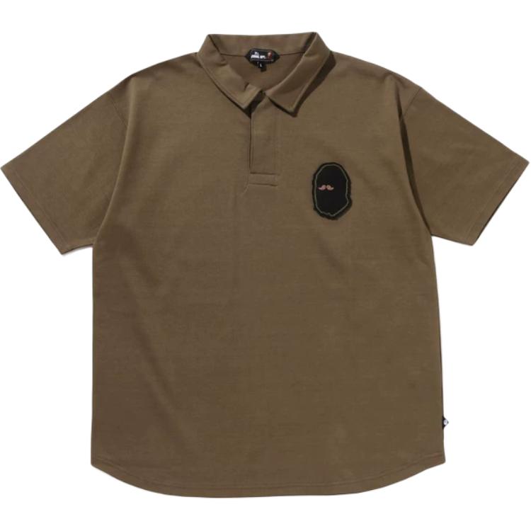 

Bape Military поло A BATHING APE, зеленый